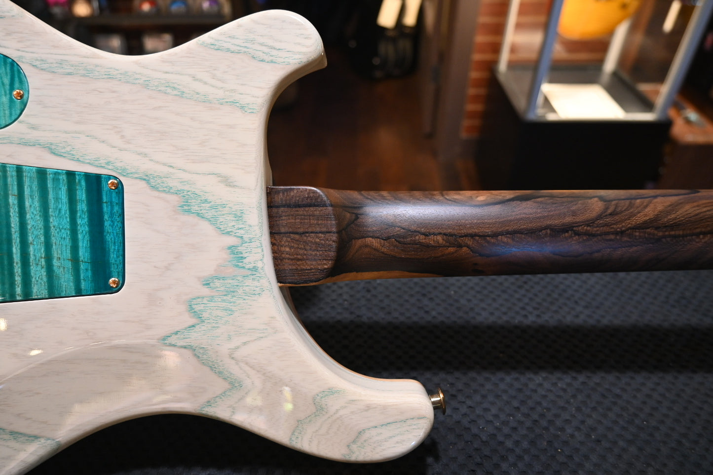 PRS Private Stock Custom 24 Koi Inlay - Bahamian Blue Glow Guitar #10498 - Danville Music