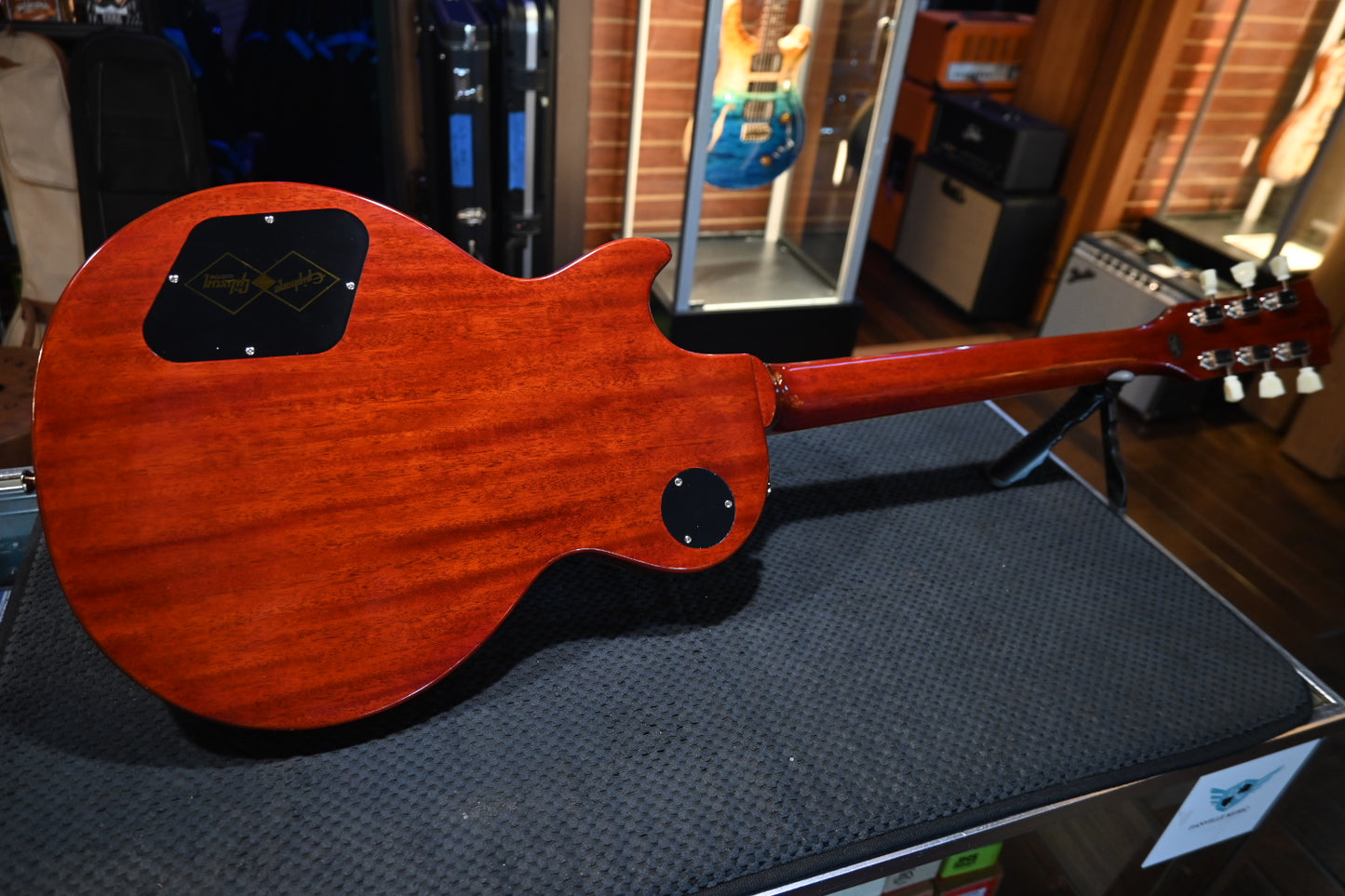 Epiphone Inspired by Gibson Custom 1959 Les Paul Standard Reissue - Washed Bourbon Burst Guitar #0100 - Danville Music