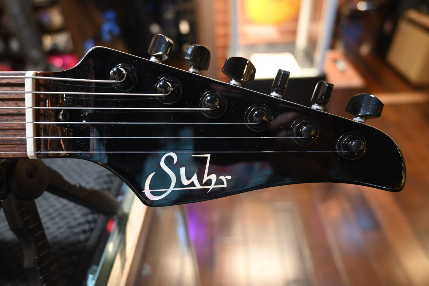 Suhr Custom Modern Waterfall Burl - Inferno Burst Guitar #8082 - Danville Music