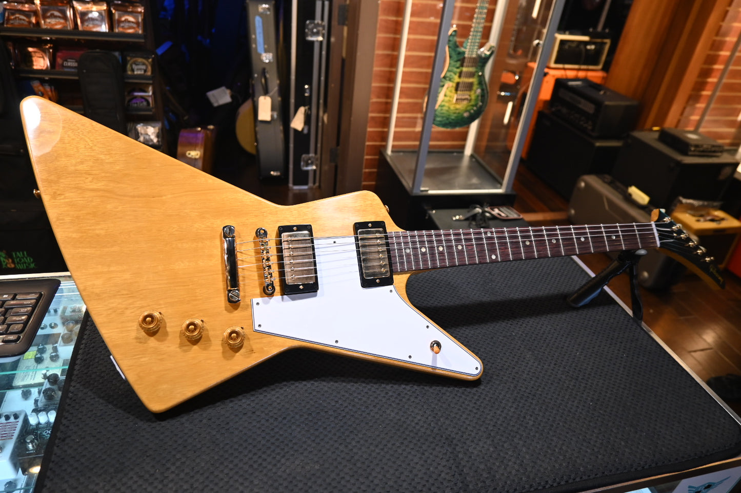 Gibson Custom Shop 1958 Korina Explorer White Pickguard - Natural Guitar #1628