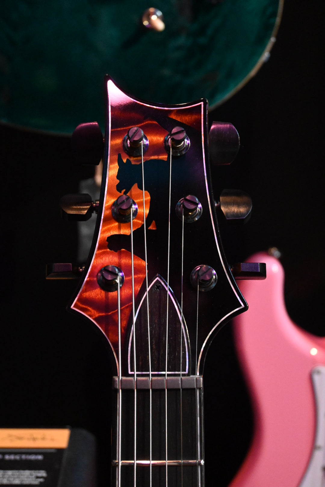 PRS Private Stock Hollowbody II Piezo Gothic - Electric Tiger Glow Guitar #10569 - Danville Music