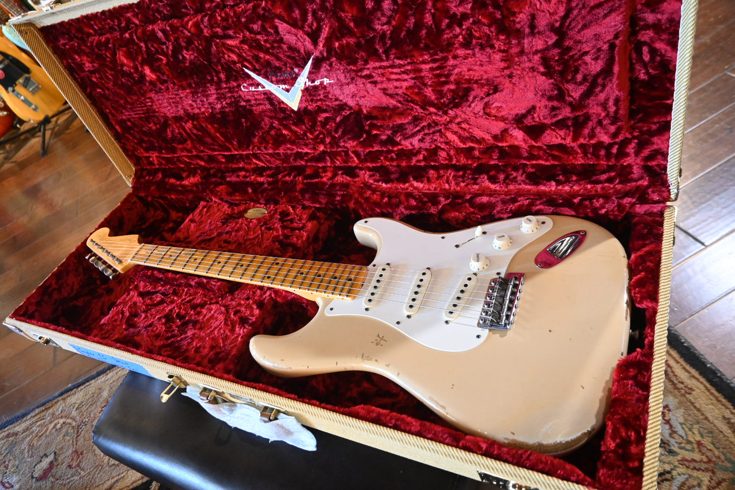 Fender Custom Shop Fat ‘50s Stratocaster Relic LTD 2017 - Aged Desert Sand Guitar #0453