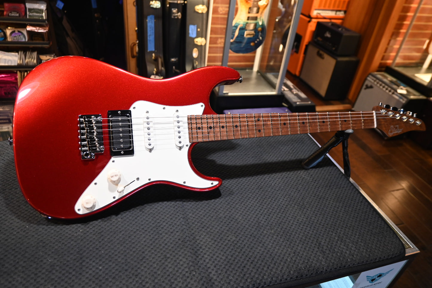 Suhr Pete Thorn Signature Series Traditional 90 - Candy Apple Red Guitar #9365 - Danville Music