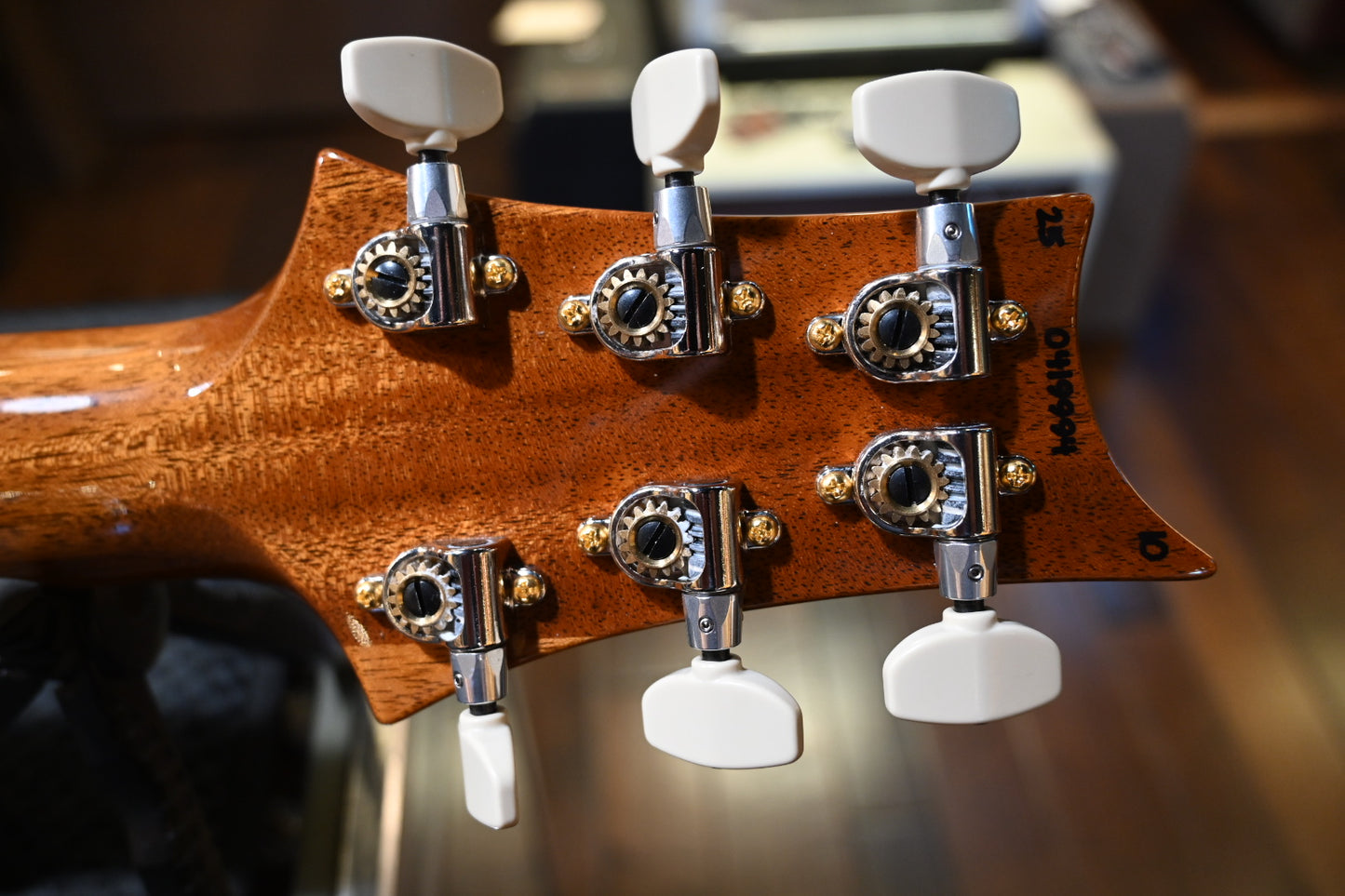 PRS Custom 24-08 10-Top One Piece Top - Whale Blue Smoke Burst Guitar #9994 - Danville Music