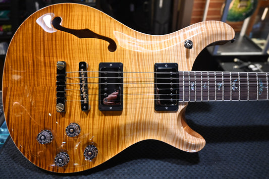 PRS Wood Library McCarty 594 Semi-Hollow Danville Music 35th Anniversary Artist Top Gold Storm Fade Guitar #2873 - Danville Music