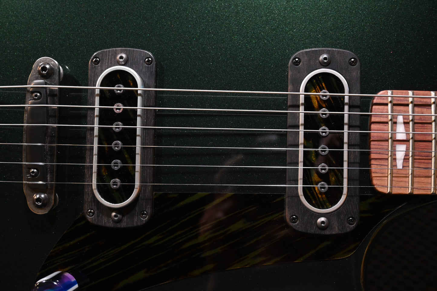Powers Electric A-Type PF42 Hard Tail - Dark British Racing Green Guitar #B002 - Danville Music