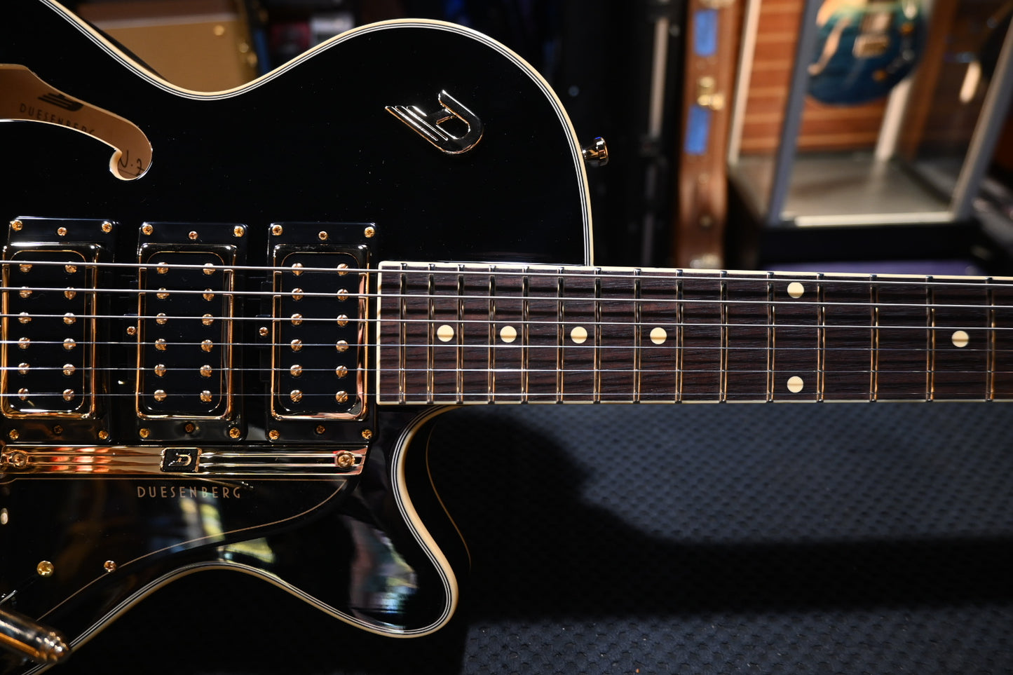 Duesenberg Starplayer TV Custom - Black Guitar #0223