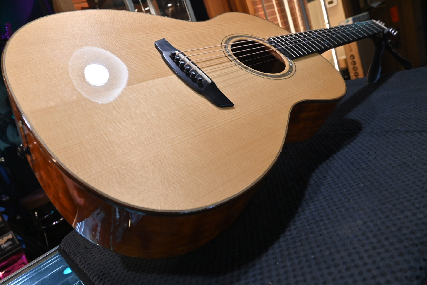 Goodall Parlor 14 Fret 2007 Master German Spruce/AAA Quilted Mahogany Guitar #5298