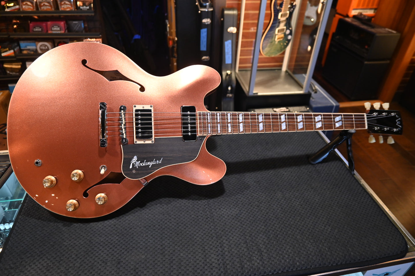 Josh Williams Guitars Mockingbird 2023 - Sparkle Burgundy Guitar #286 - Danville Music