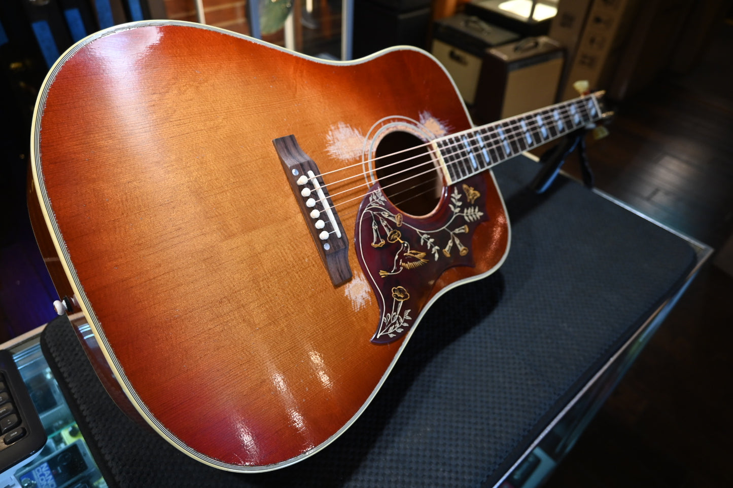 Gibson Custom Shop 1960 Hummingbird Murphy Lab Heavy Aged - Washed Cherry Sunburst Guitar #5025