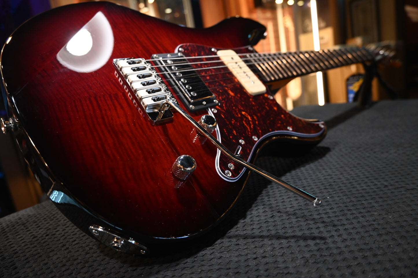 Yamaha Pacifica PAC611VFM - Dark Red Burst Guitar #3098