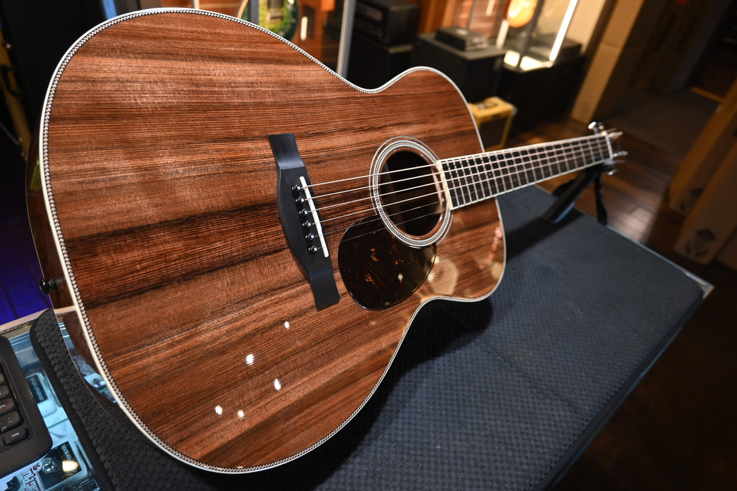 Santa Cruz OM Sinker Redwood/Figured Walnut Guitar #6245