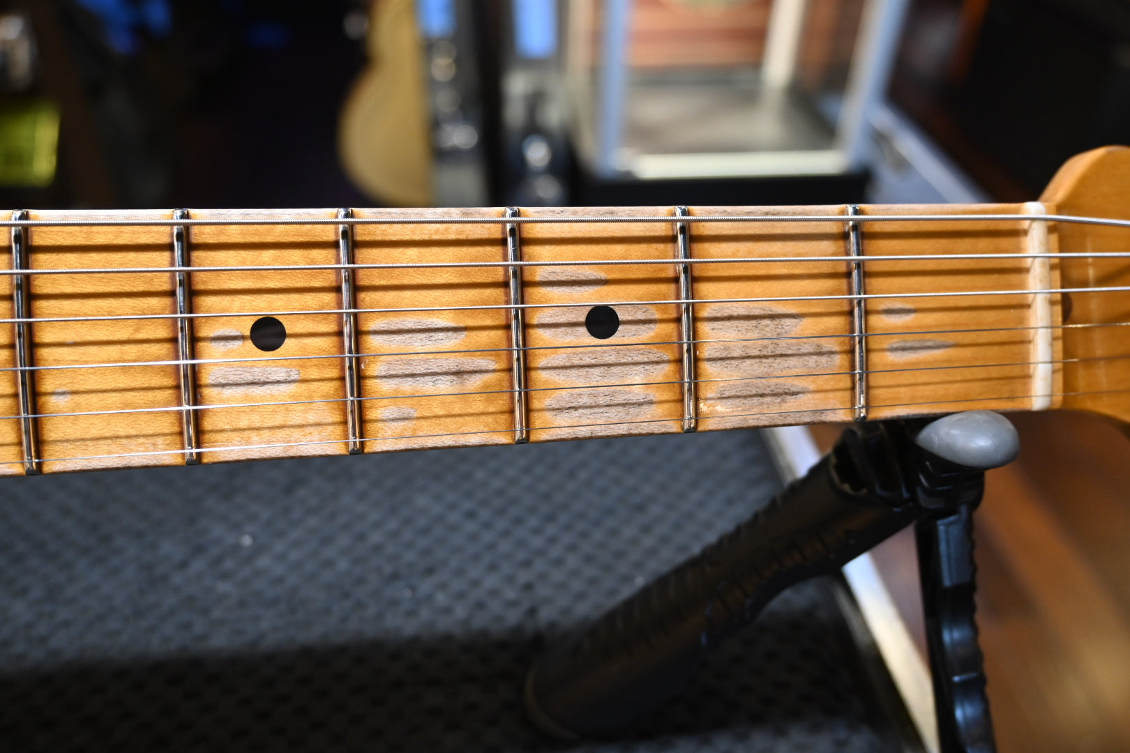 Fender Custom Shop 1957 Limited Stratocaster Relic 2023 - Faded Aged Daphne Blue Guitar #5280 - Danville Music