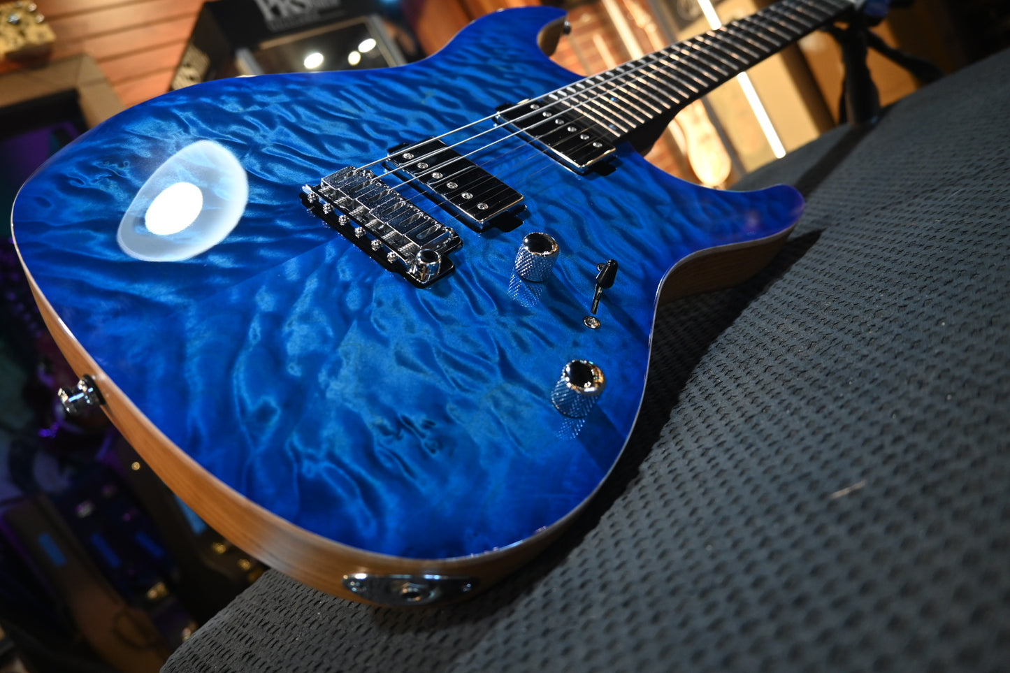 Mayones Aquila Elite S 6 - Lagoon Burst Guitar #4396 - Danville Music