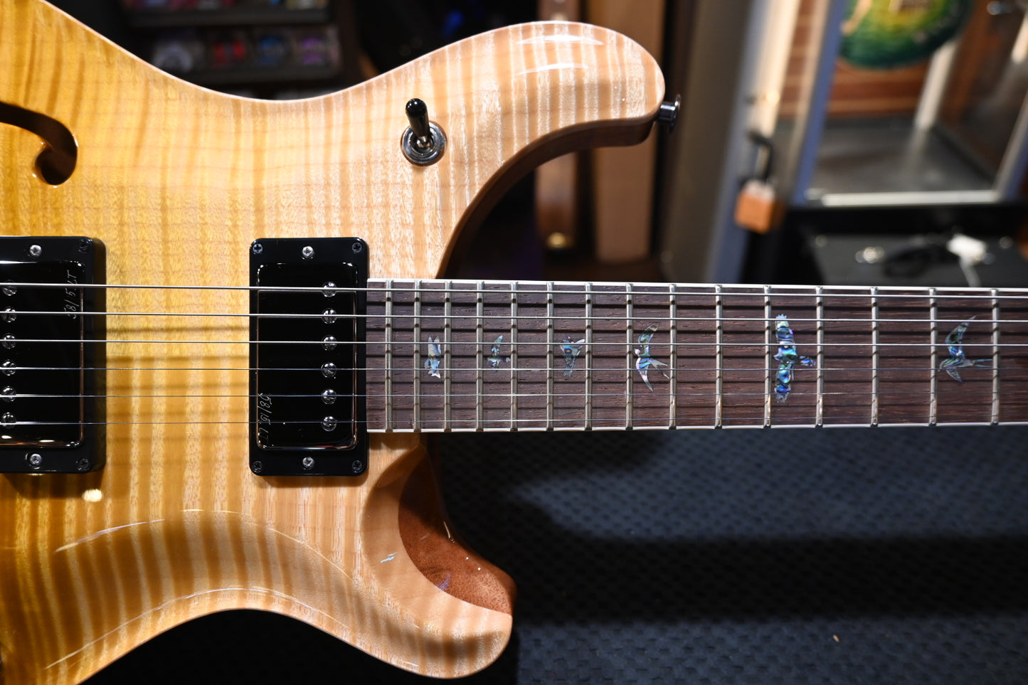 PRS Wood Library McCarty 594 Semi-Hollow Danville Music 35th Anniversary Artist Top - Gold Storm Fade Guitar #2877