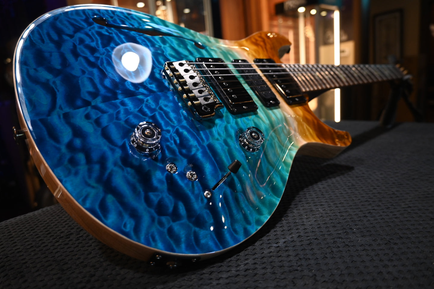 PRS Wood Library Special Semi-Hollow Danville Music 35th Anniversary Artist Top - Beach Fade Guitar #5864