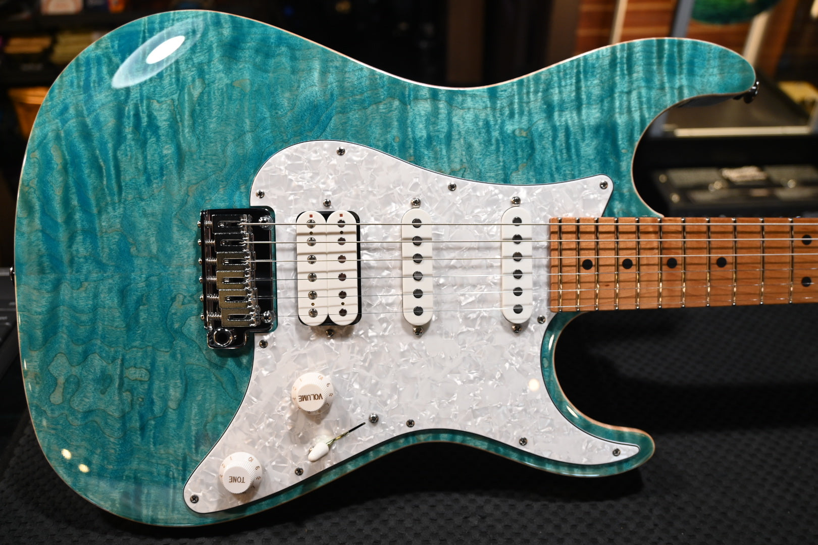 Suhr Standard Plus Roasted Maple - Bahama Blue Guitar #6155