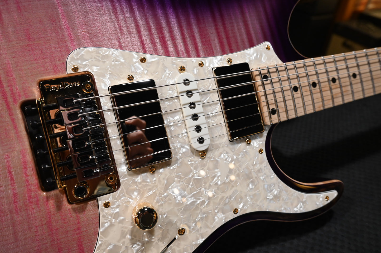 Tom Anderson Guardian Angel - Natural Pink to Purple Burst Guitar #624P