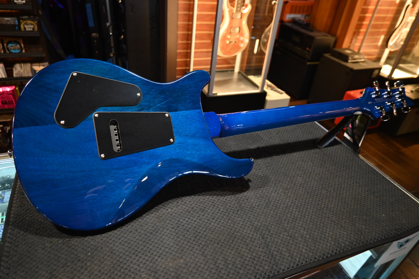PRS SE Custom 24-08 Quilt - Lake Blue Guitar #0489 - Danville Music
