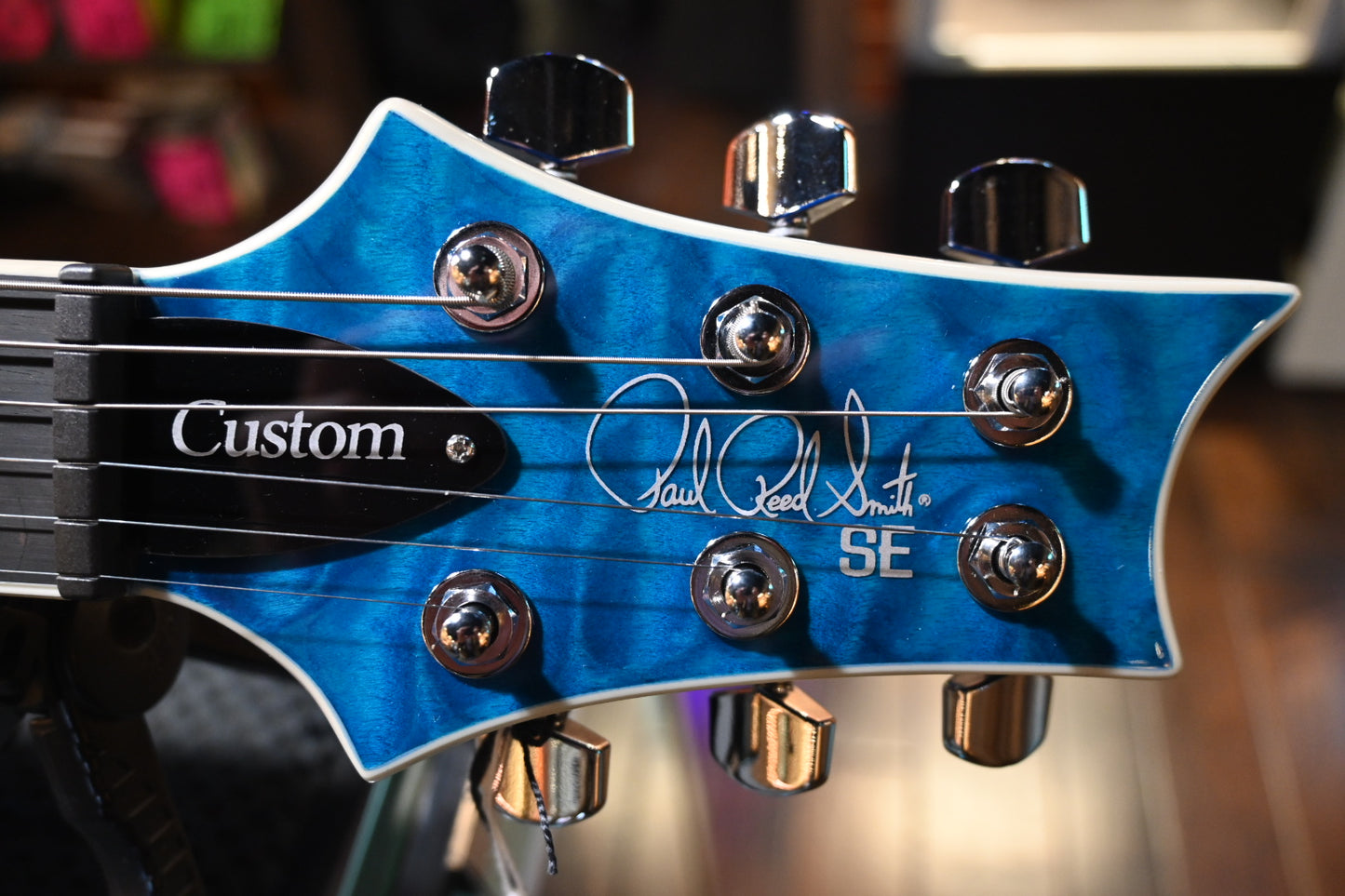 PRS SE Custom 24-08 Quilt - Lake Blue Guitar #0489 - Danville Music