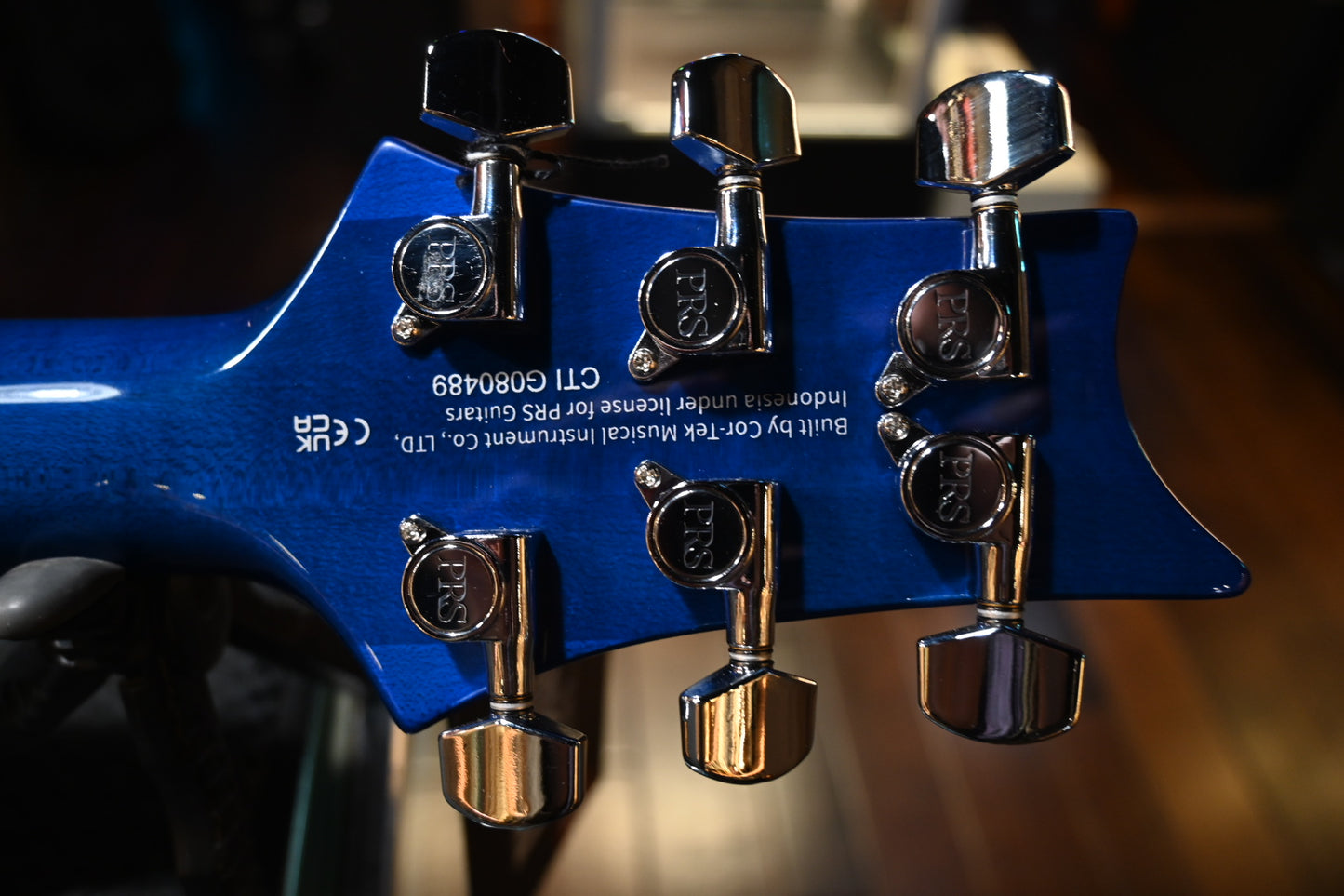 PRS SE Custom 24-08 Quilt - Lake Blue Guitar #0489 - Danville Music