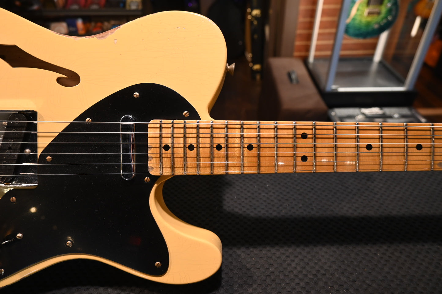 Fender Custom Shop LTD Blackguard Thinline Nocaster Relic - Aged Nocaster Blonde Guitar #6572 - Danville Music