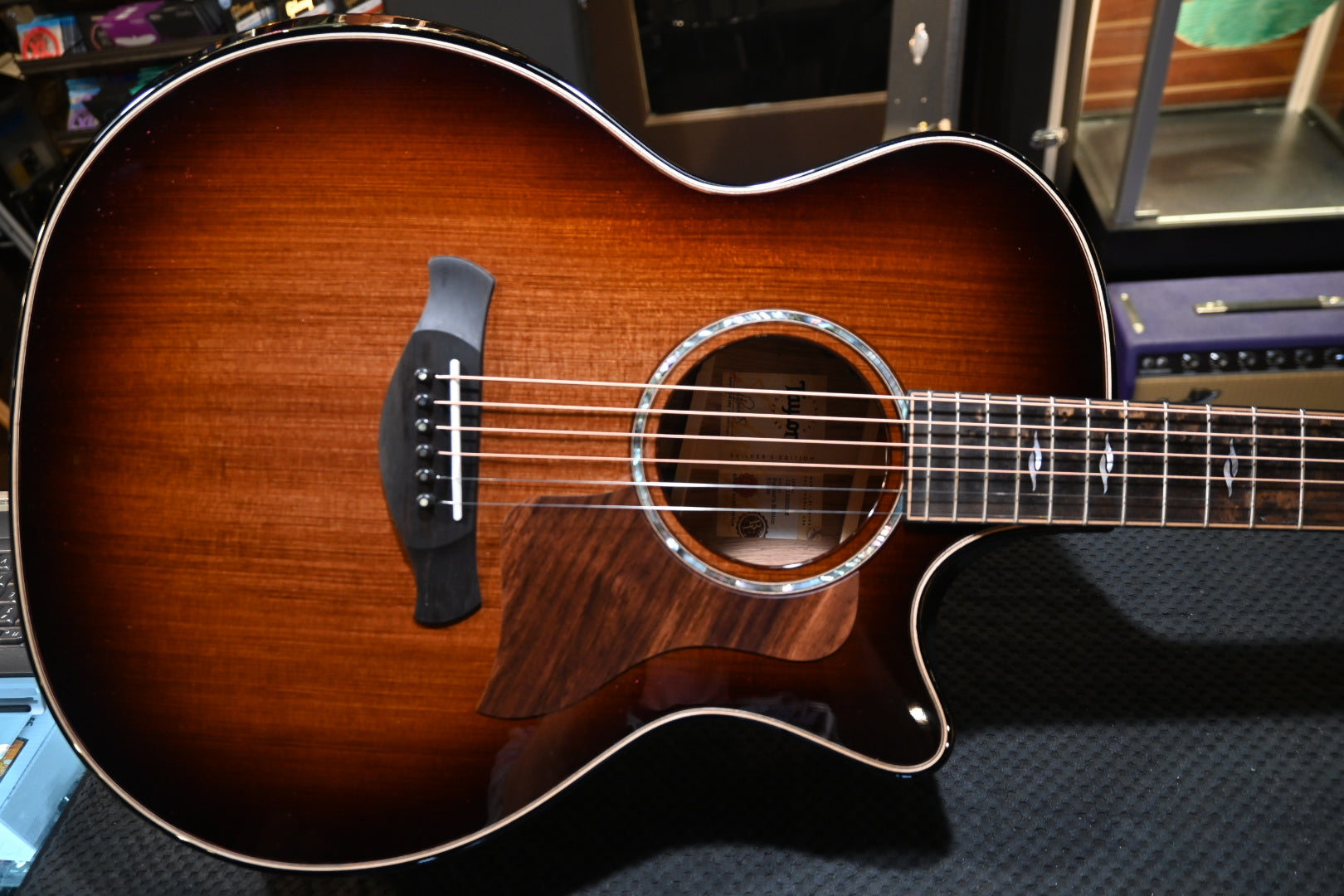 Taylor Builder's Edition 814ce Kona Edgeburst Guitar 0036
