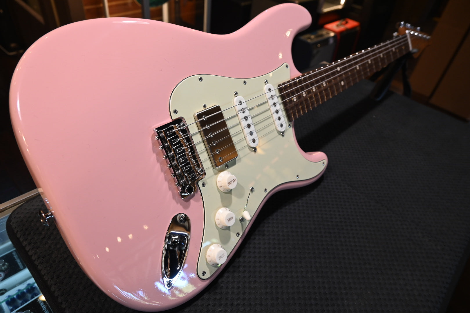 Suhr Mateus Asato Signature Classic S Antique - Shell Pink Guitar #0558 - Danville Music