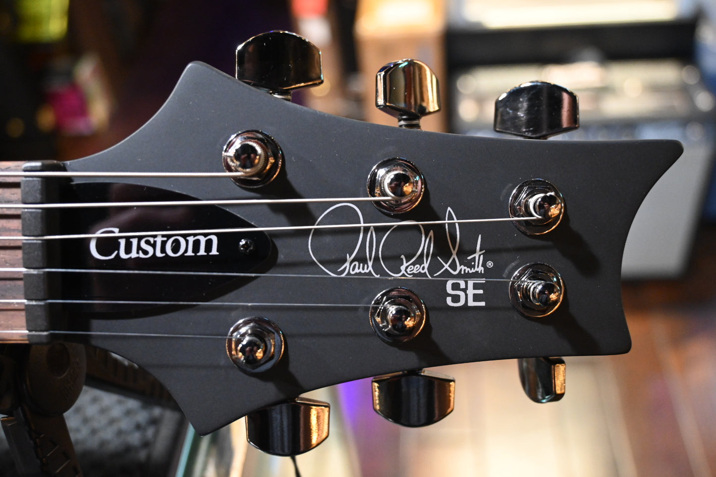 PRS SE “Exotic” Custom 24-08 Poplar Burl Limited Edition - Lake Blue Midnight Burst Guitar #0426 - Danville Music