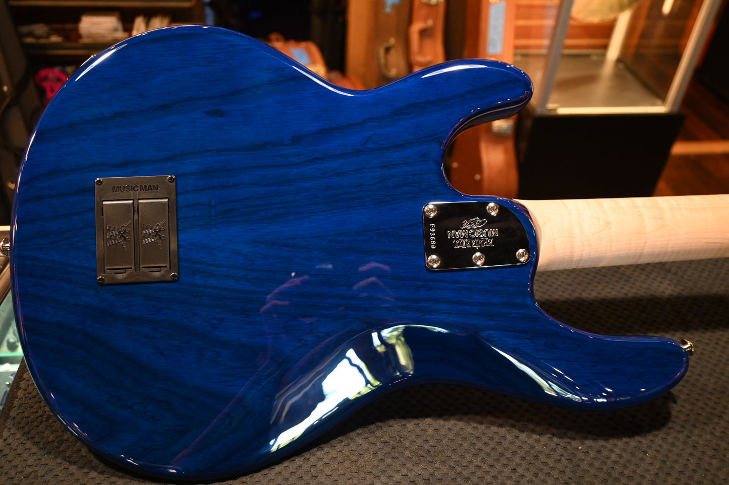 Music Man BFR StingRay Special H - Paua Blue Burst Guitar #3680 - Danville Music