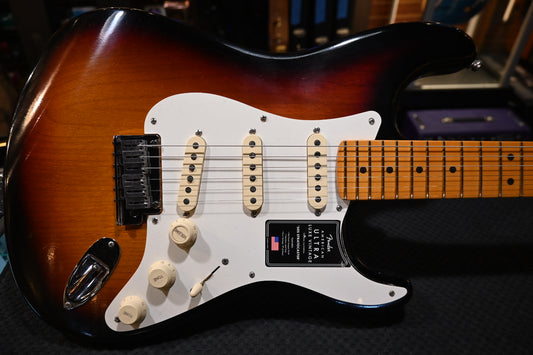 Fender American Ultra Luxe Vintage ‘50s Stratocaster - 3-Color Sunburst Guitar #3102 - Danville Music