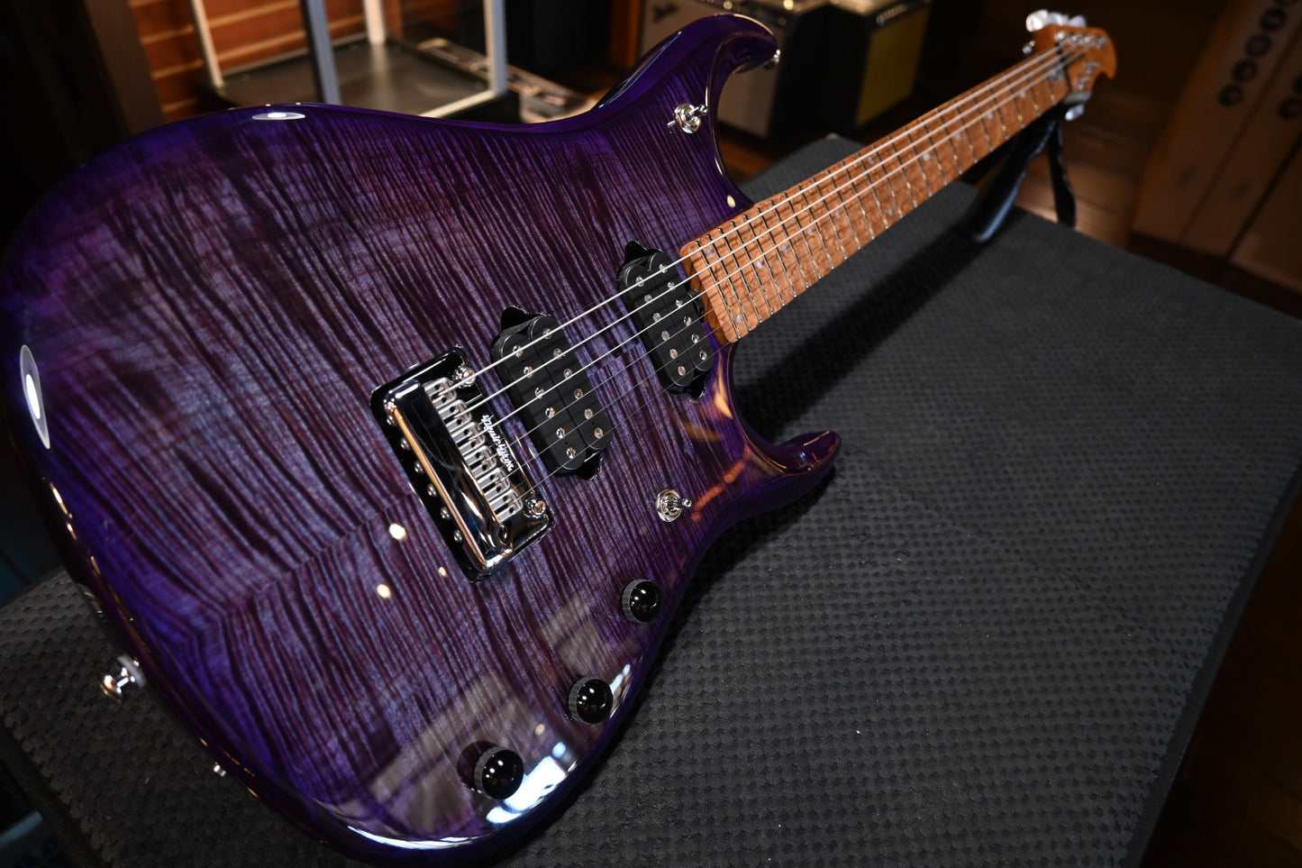 Music Man JP16 Birdseye Maple - Purple Nebula Guitar #5757 - Danville Music