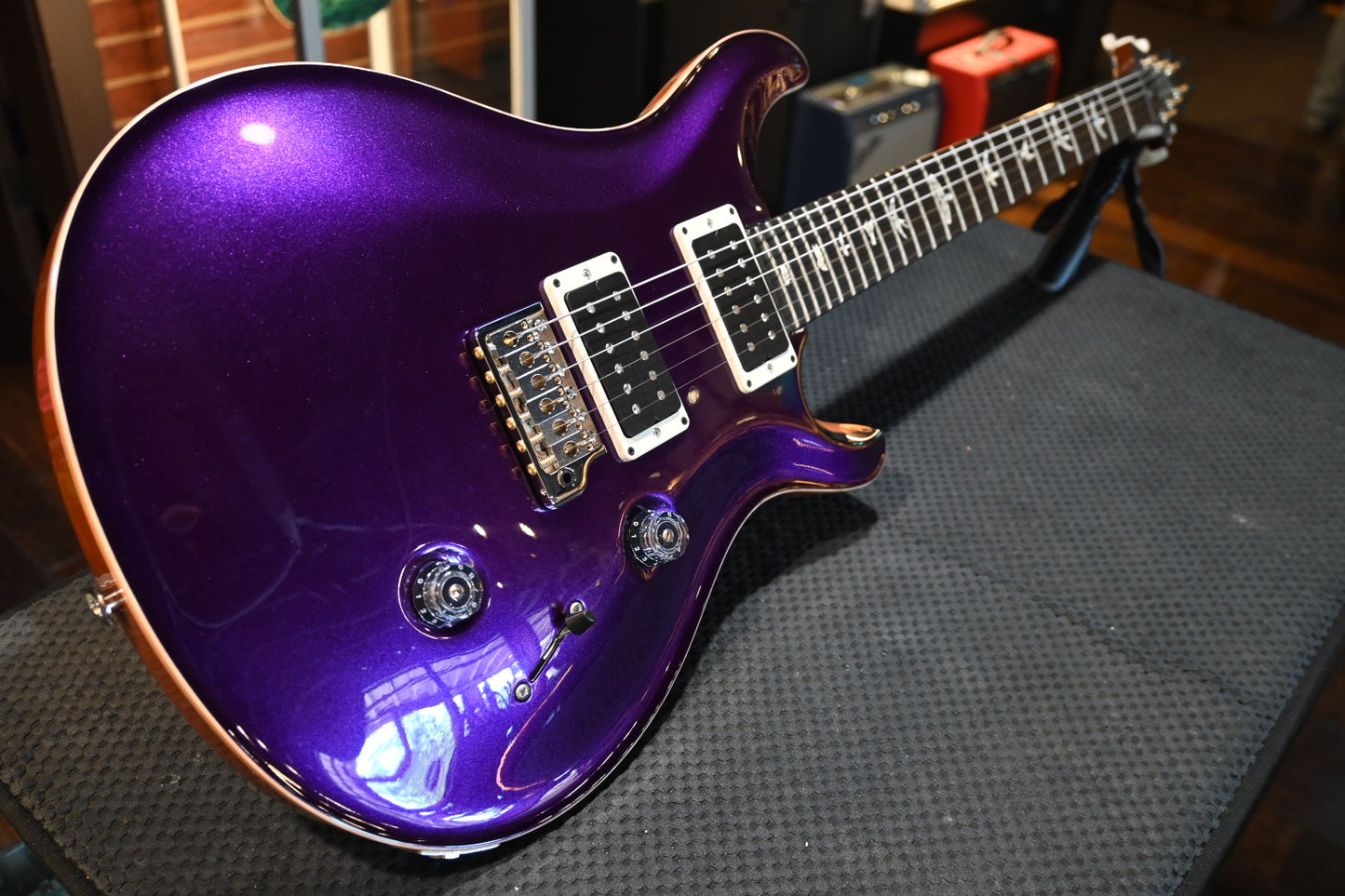 PRS Customer 24 - Violet Metallic/Natural Back Guitar #6273 - Danville Music