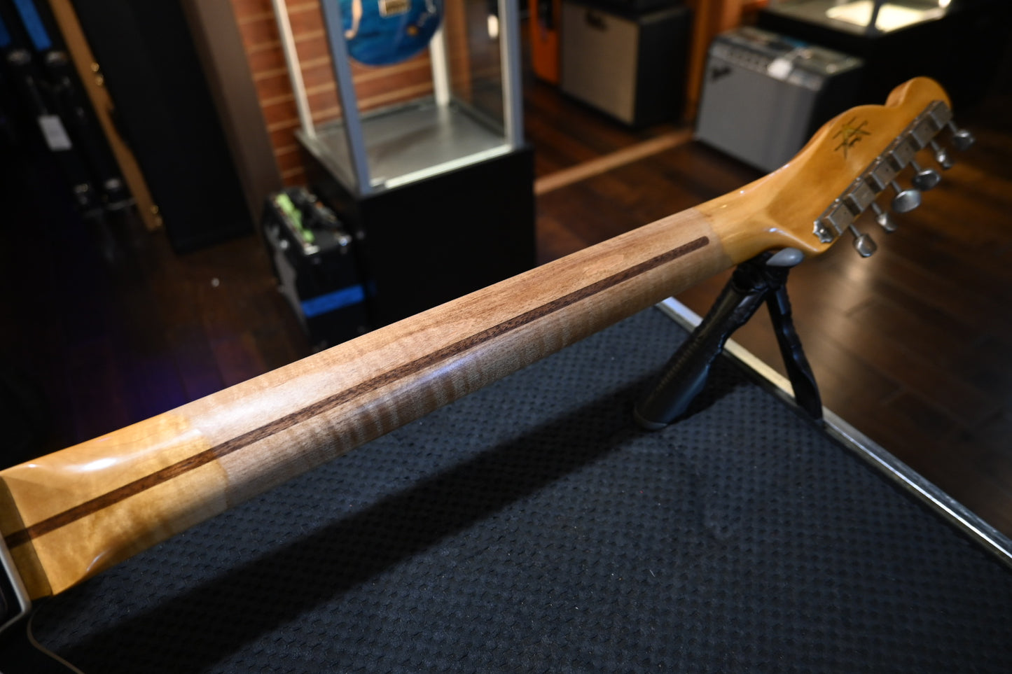 Fender Custom Shop LTD Dual P-90 Telecaster Relic 2023 - Aged Black Paisley Guitar #1877 - Danville Music