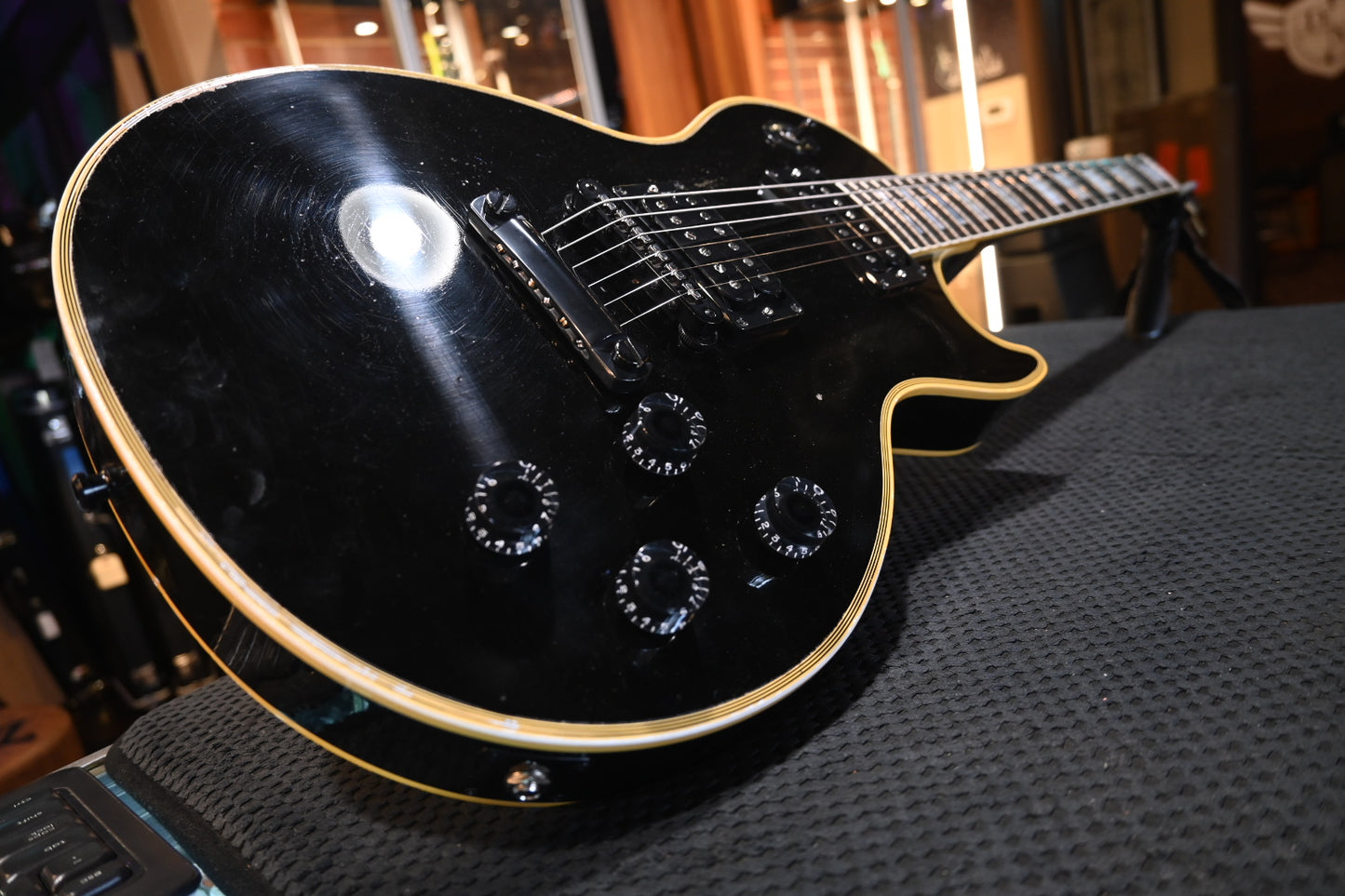 Gibson Custom Shop Kirk Hammett 1989 Les Paul Custom Murphy Lab Aged Nitro - Ebony Guitar #KH066 - Danville Music