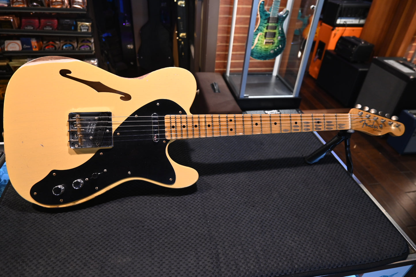 Fender Custom Shop LTD Blackguard Thinline Nocaster Relic - Aged Nocaster Blonde Guitar #6572 - Danville Music