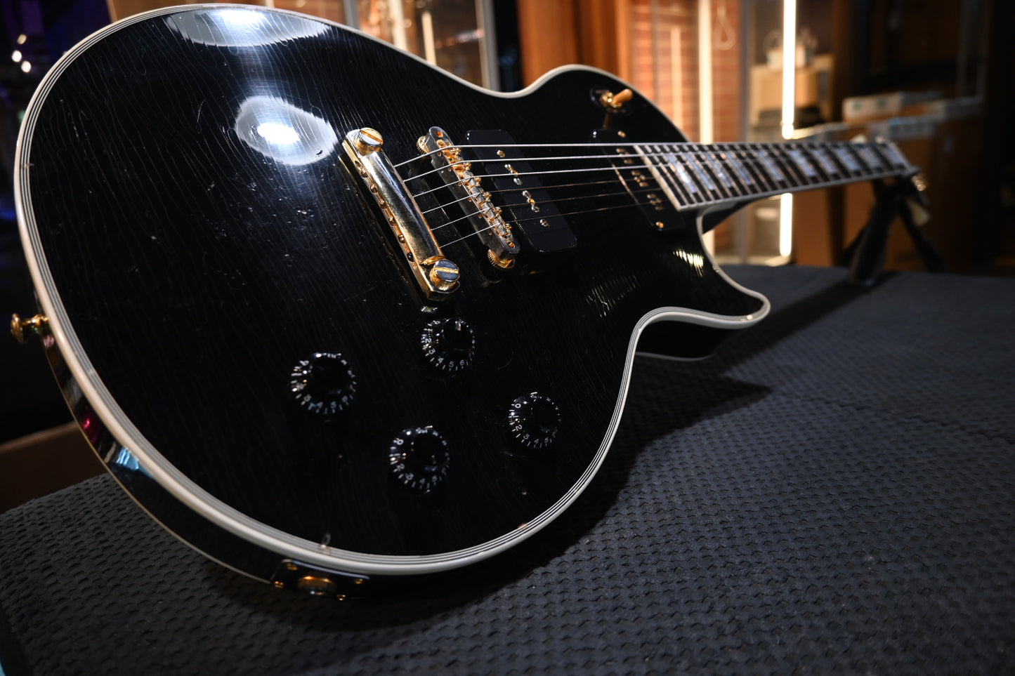 Gibson Custom Shop 1954 Les Paul Custom 2020 Relic - Ebony Guitar #0045