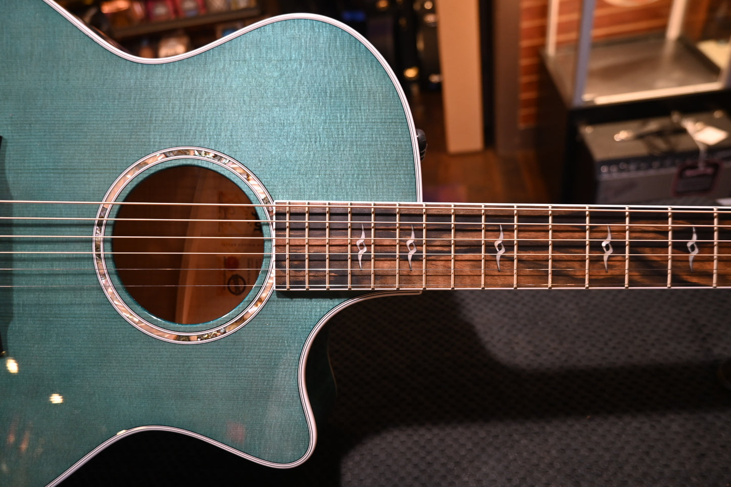 Taylor Custom Select 614ce - Koi Blue Guitar #4107 - Danville Music