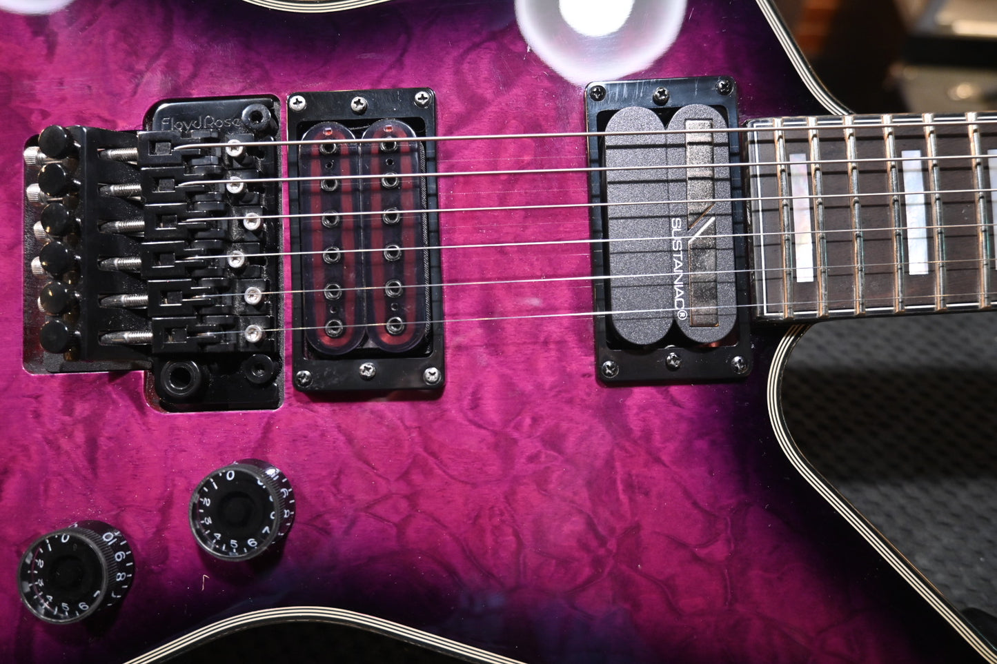 Schecter E-1 FR S - Trans Purple Burst Guitar #3699 - Danville Music