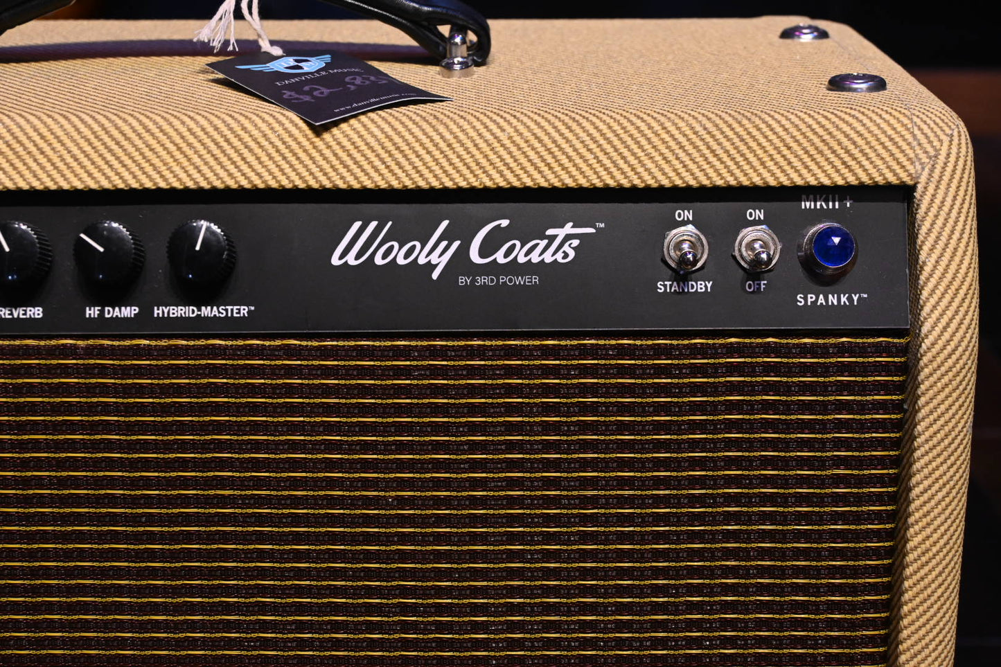 3rd Power Wooly Coats Spanky MKII+ - Fender Tweed/Oxblood Grill Guitar Amp #1500 - Danville Music