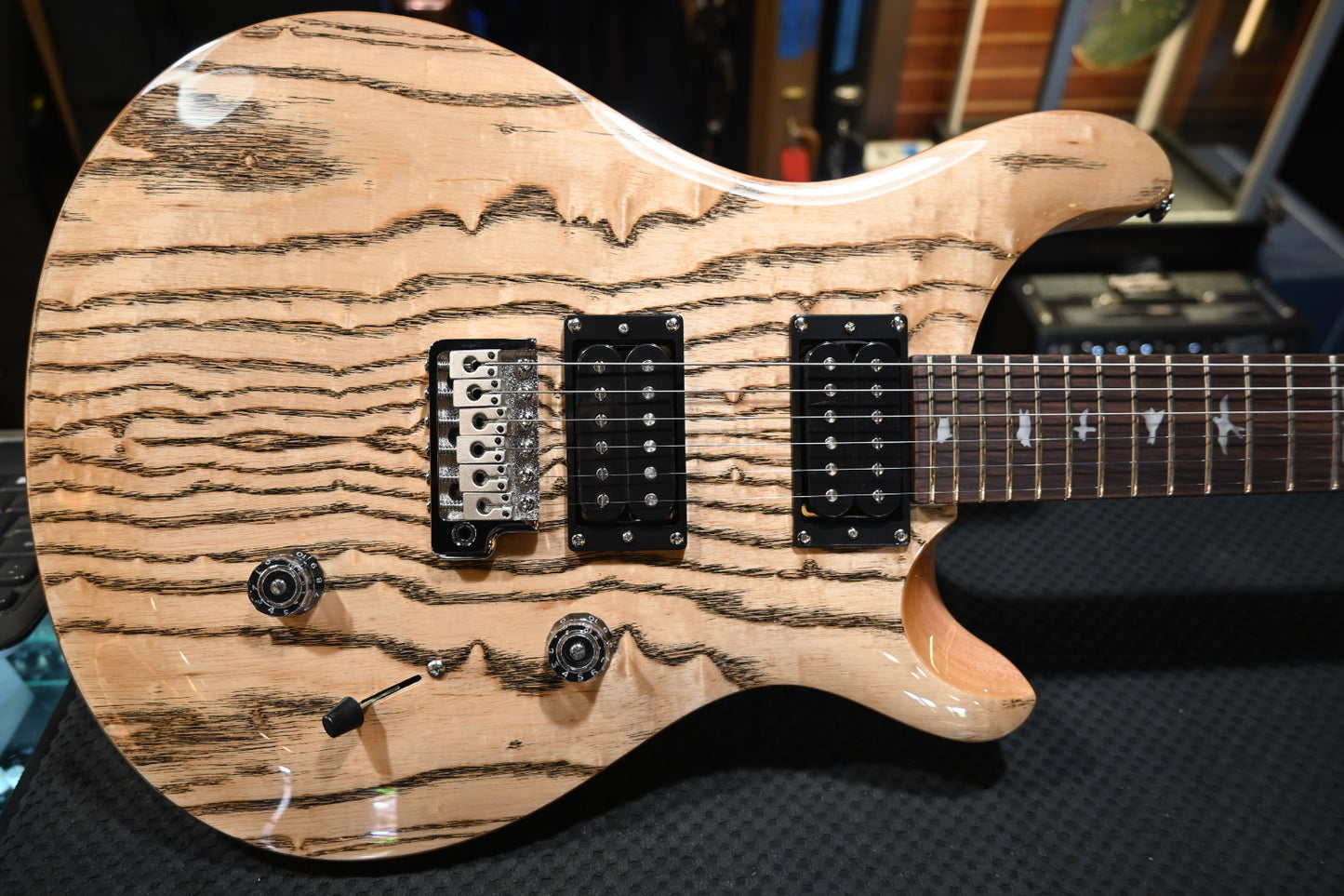 PRS SE “Exotic” Custom 24 Swamp Ash Limited Edition - Natural Guitar #6238 - Danville Music