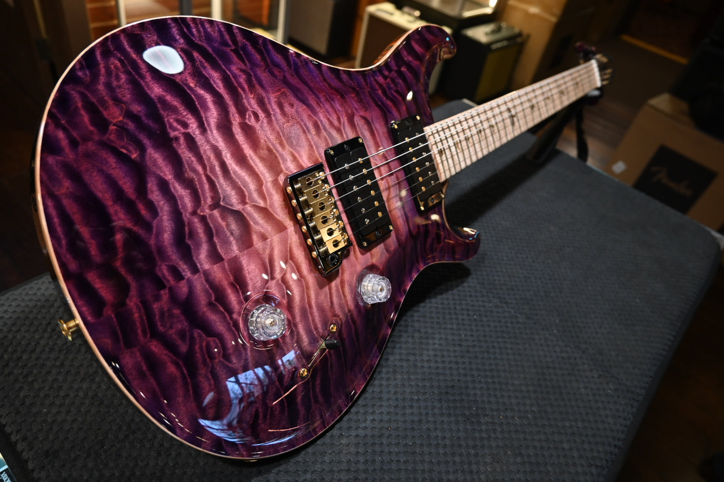 PRS Private Stock Custom 24 - Replicant Purple Glow Guitar #10772 - Danville Music