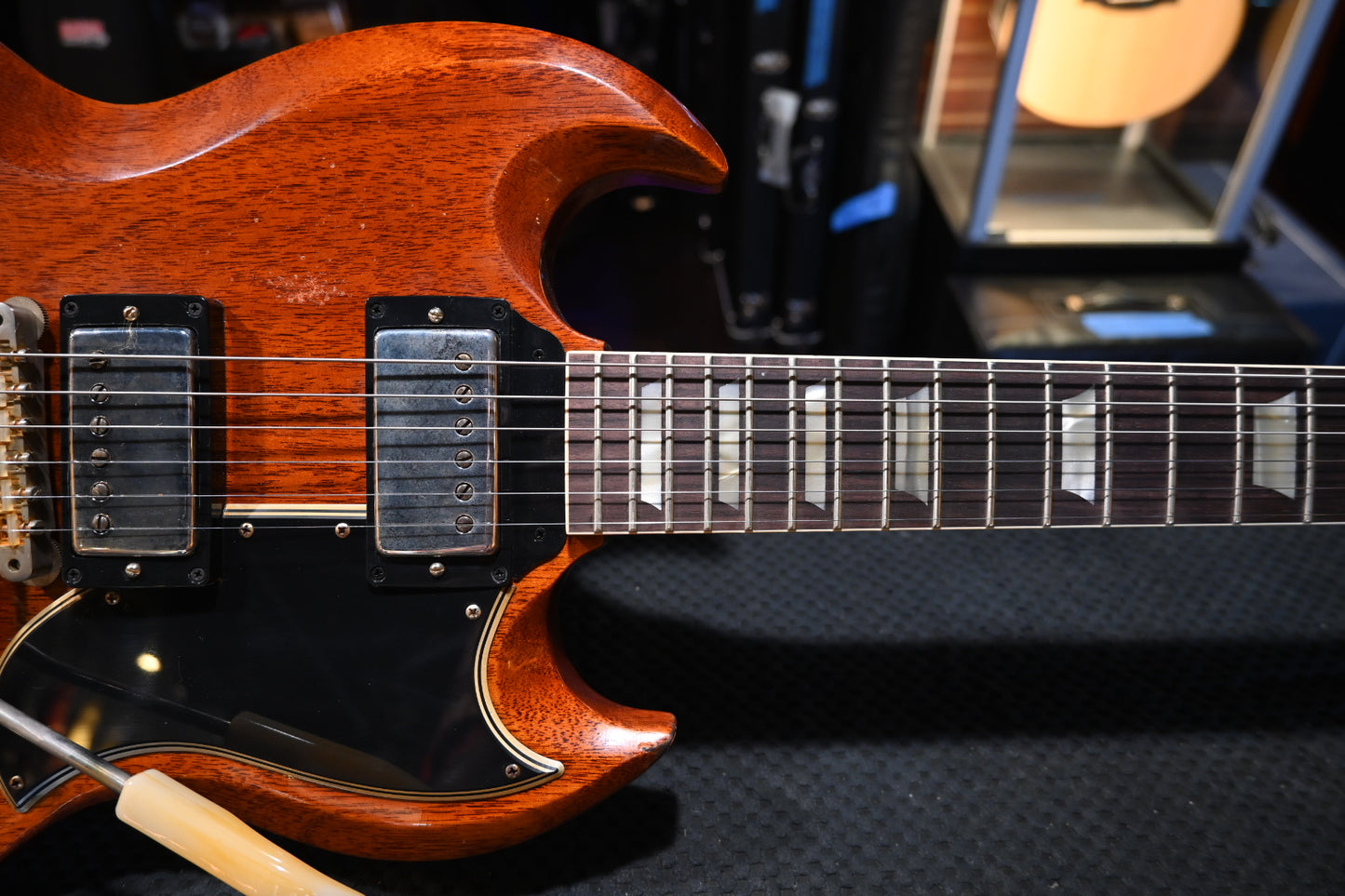 Gibson Custom Shop 1964 SG Standard Reissue w/ Maestro Vibrola Murphy Lab Heavy Aged - Faded Cherry Guitar #0024 - Danville Music