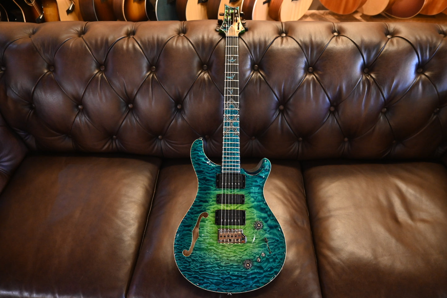 PRS Private Stock Special Semi-Hollow Gothic - Laguna Glow Guitar #10568 - Danville Music