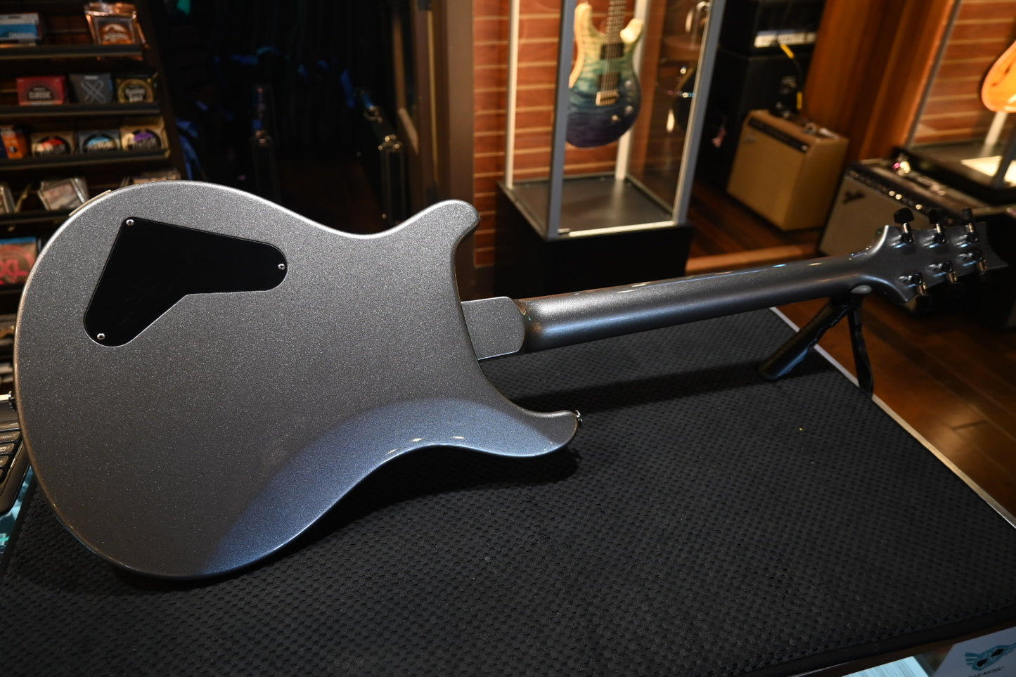 PRS Custom 22 Soapbar 2009 - Platinum Metallic Guitar #3366 - Danville Music