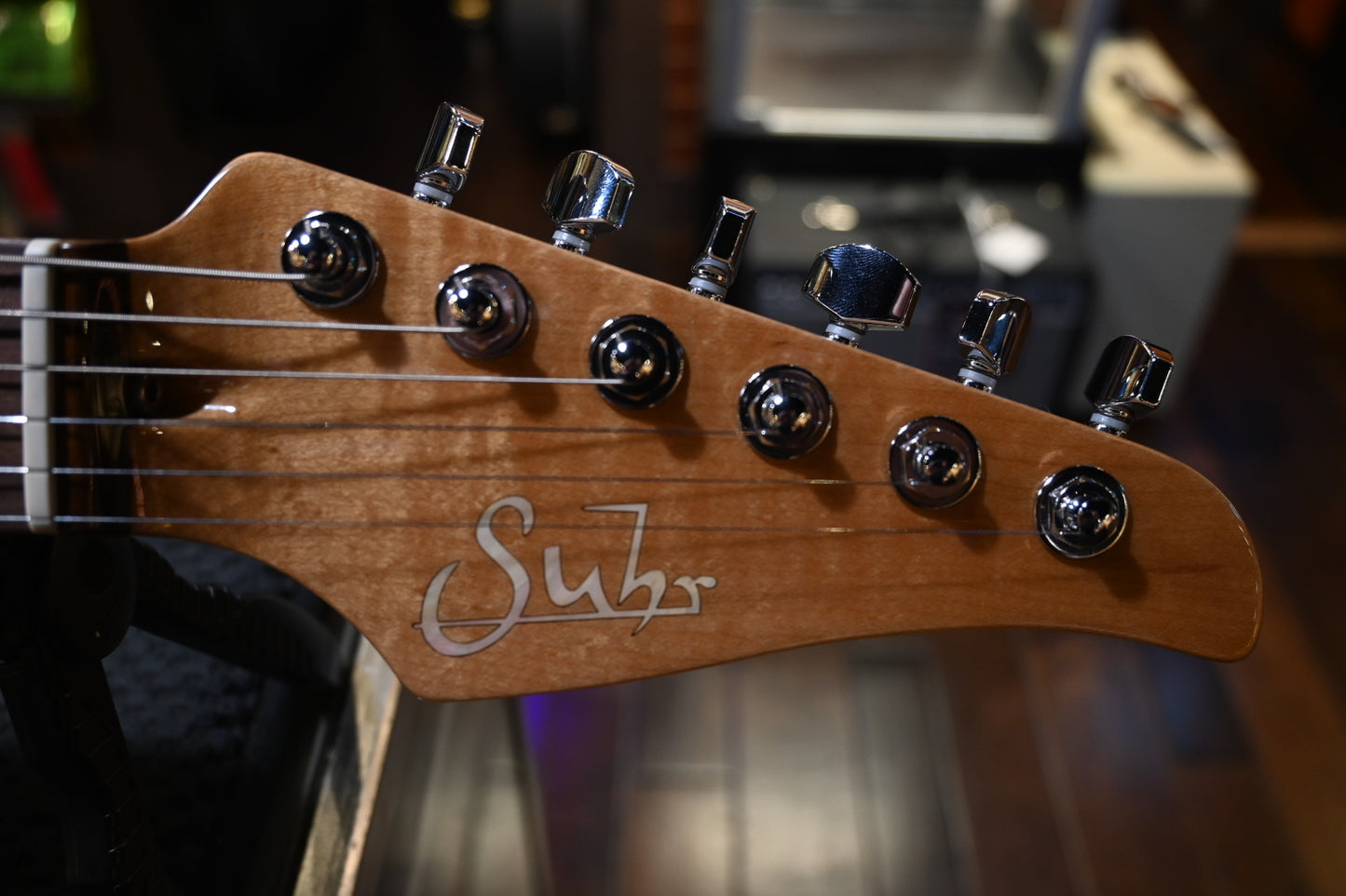 Suhr Custom Classic T Koa - 2-Tone Tobacco Burst Guitar #7157 - Danville Music