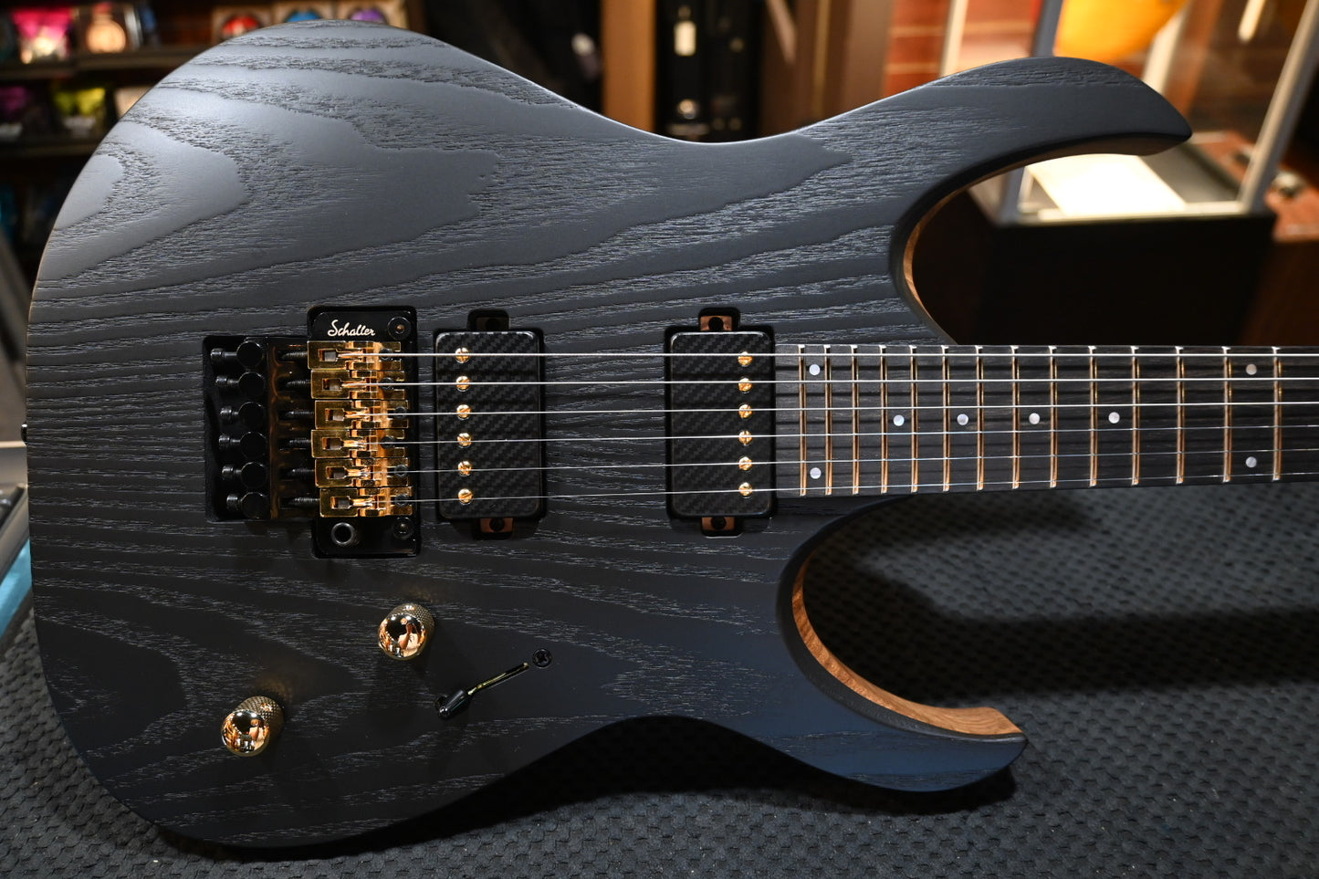 Mayones Duvell Elite Gothic PRO 6 - Monolith Black Matt Ash Guitar #4415 - Danville Music