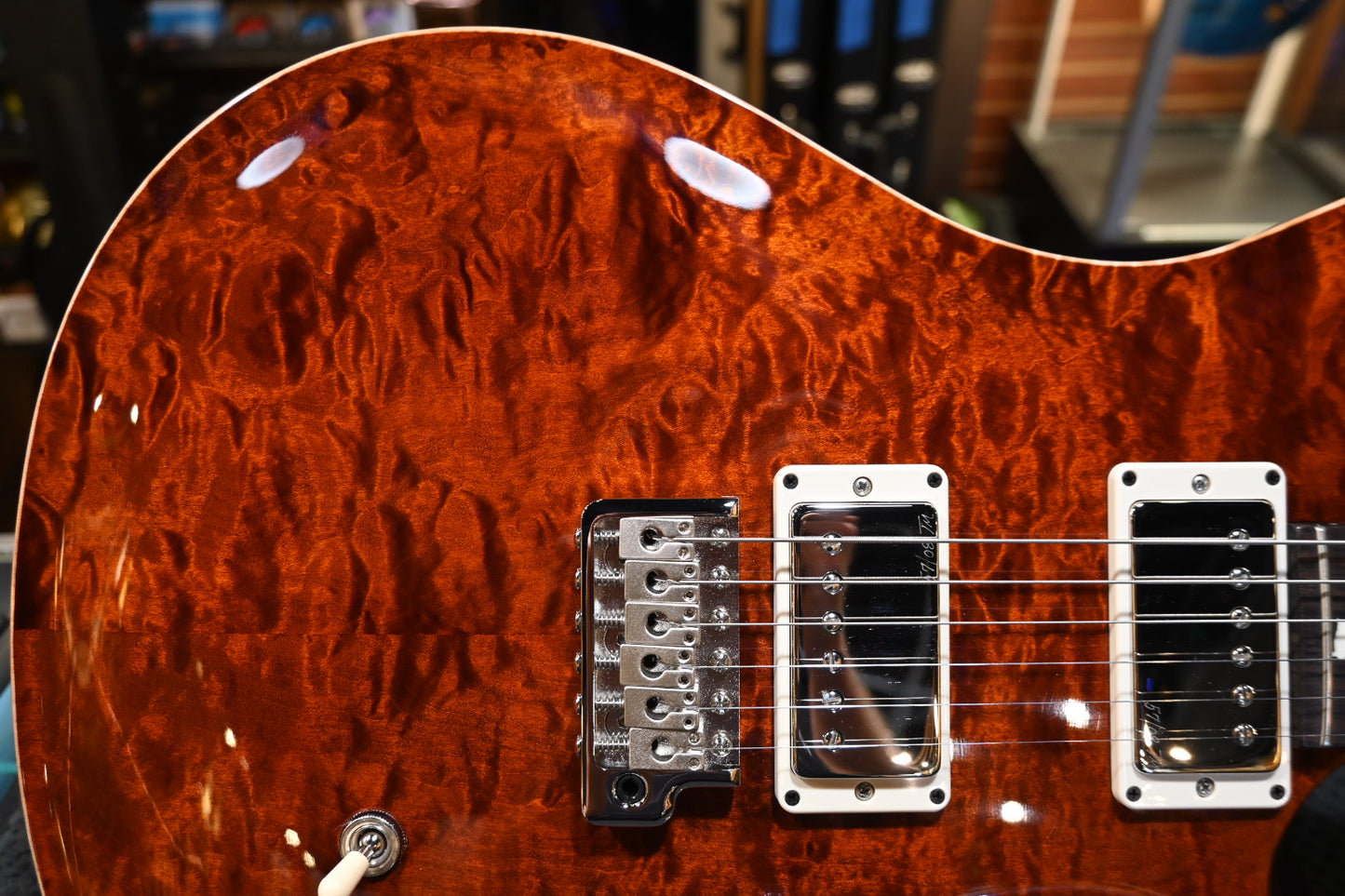PRS Wood Library CE 24 Quilt - Tortoise Shell Guitar #2514 - Danville Music