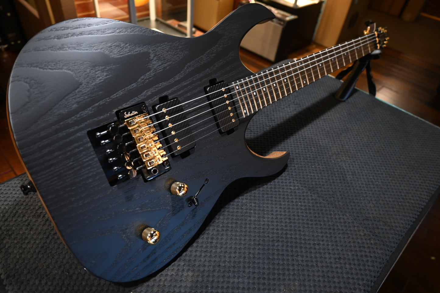 Mayones Duvell Elite Gothic PRO 6 - Monolith Black Matt Ash Guitar #4415 - Danville Music