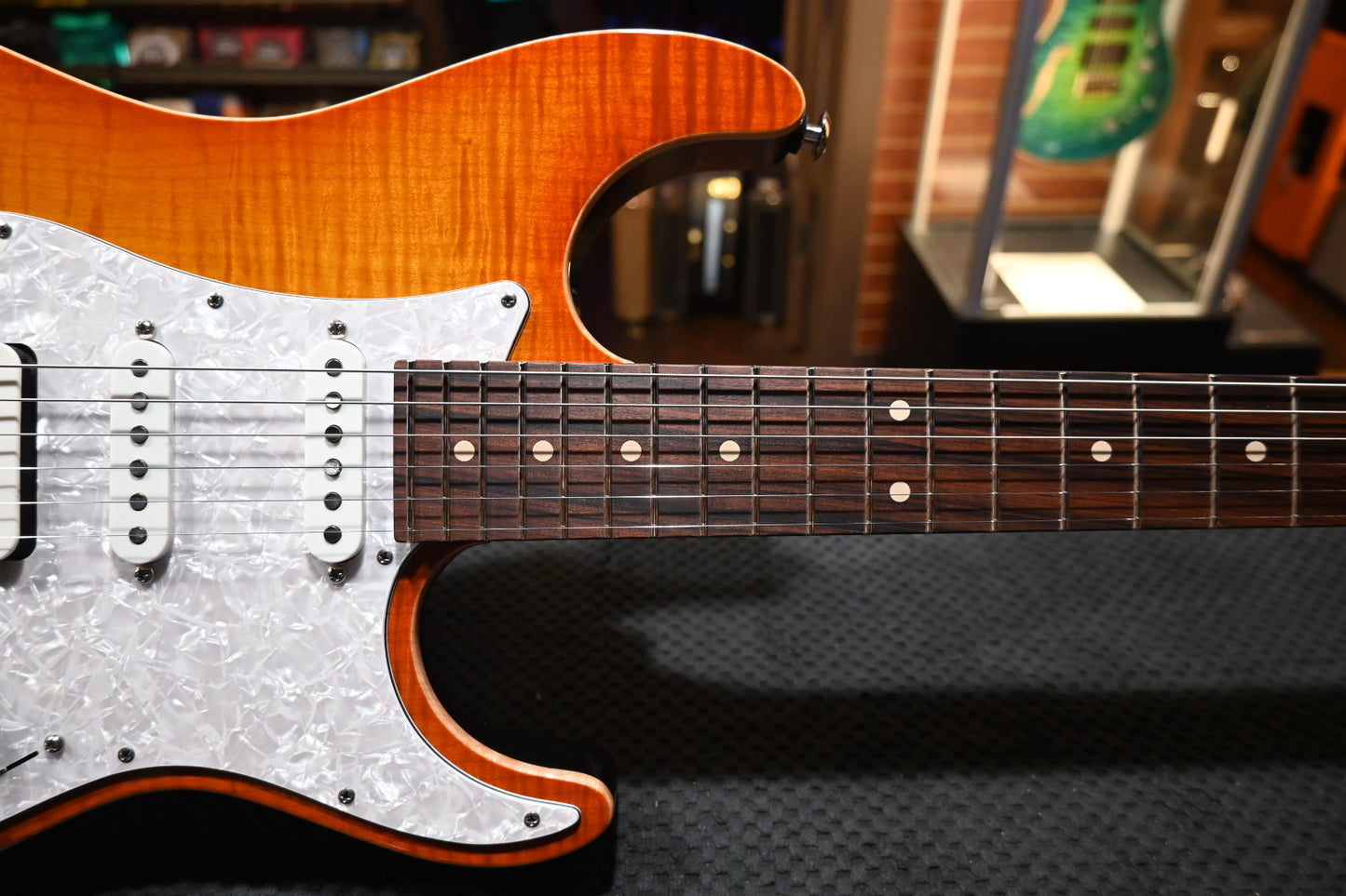 Suhr Standard Plus Pau Ferro - Trans Honey Amber Burst Guitar #6165 - Danville Music